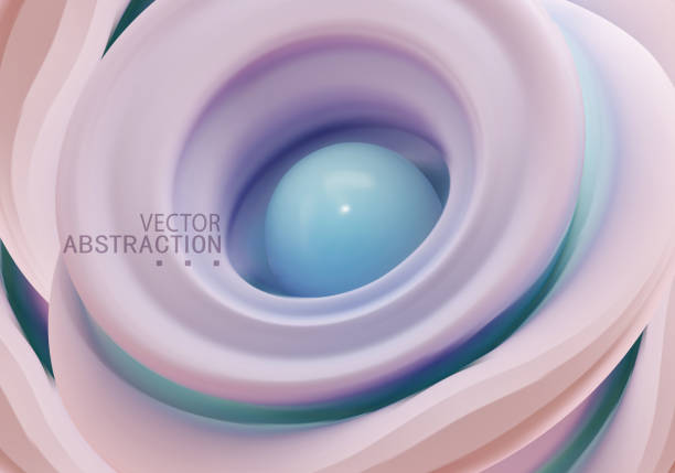 istock Vector 3d illustration. Abstract background with Volumetric Abstract Shapes in pastel colors. Modern Concept.Template  for Cover or Poster or Banner 1278601205