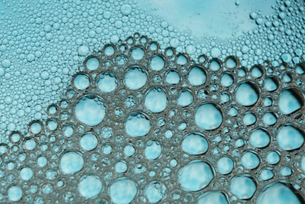 istock Beautiful bubbles from mixing water, oil and soap. 1278602098