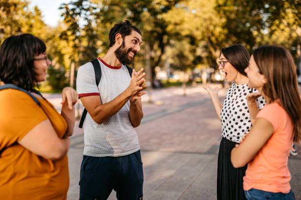 istock Friends speak in sign language 1278606705