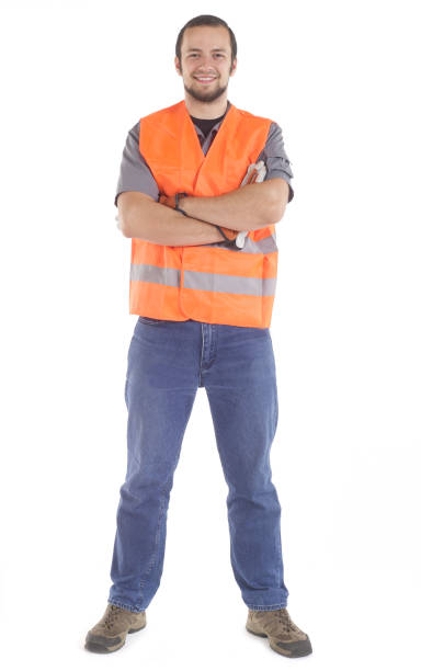 istock Man with safety vest 1278606974