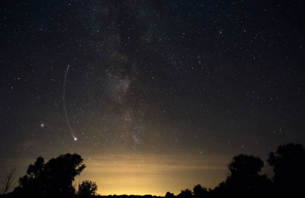 istock Landscape with  the milky way and stars. 1278608549