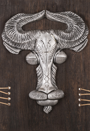 bull head in baroque style