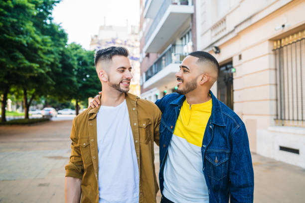 istock Gay couple spending time together. 1278619789