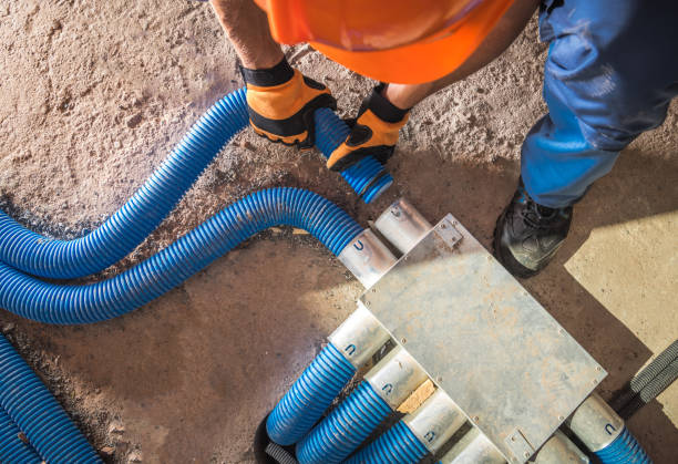 istock Modern Floor Hidden Air Circulation and Climate Control Pipeline Installation 1278623050