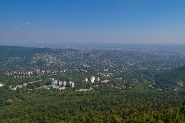 istock Panoramic view from the highest point of Budapest Janos Hill 1278623158