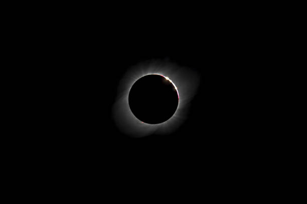 istock The Chromosphere external Sun atmosphere red layer during Total Solar Eclipse Chile 2nd July 2019, amazing view of the Sun covered by the Moon during totality phase and amazing phenomenon to see 1278625320