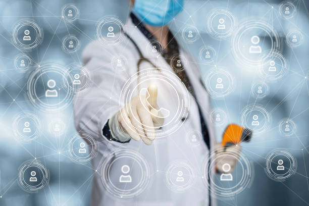 istock Doctor clicks on call icon . 1278631751