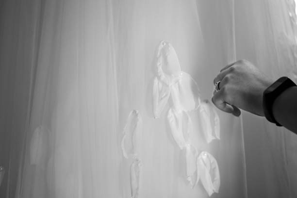 istock The bride touches her dress with her hand 1278632111