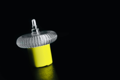 Scroller Round Backside Round Shape Plastic Mouse Scroller Wheel With Yellowish Object Stock ...