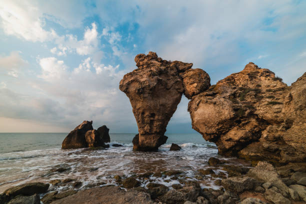 istock Rocky coastline and sandy beach 1278645044