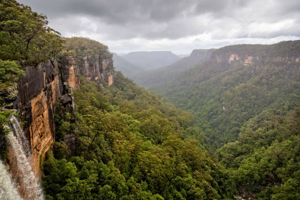 istock Fitzroy water falls thundering over rock face into forested canyon in Kangaroo Valley, NSW, Australia 1278645060