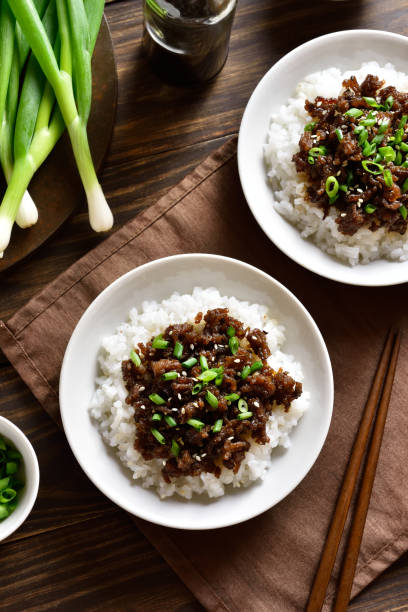 istock Korean ground beef and rice bowls 1278655597