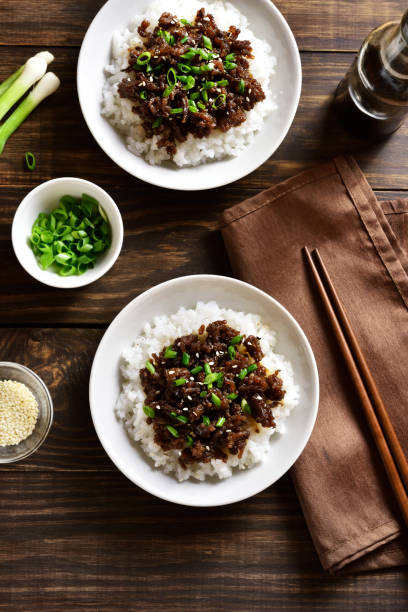 istock Korean ground beef and rice bowls 1278655598