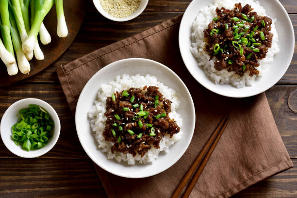 istock Korean ground beef and rice bowls 1278655599