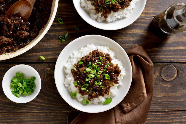 istock Korean ground beef and rice bowls 1278655616