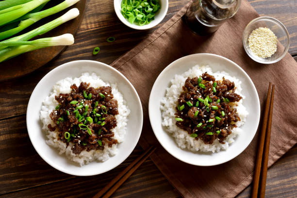 istock Korean ground beef and rice bowls 1278655633