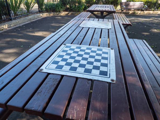 istock Chess Board on a table in a Park in Gladesville 1278667336
