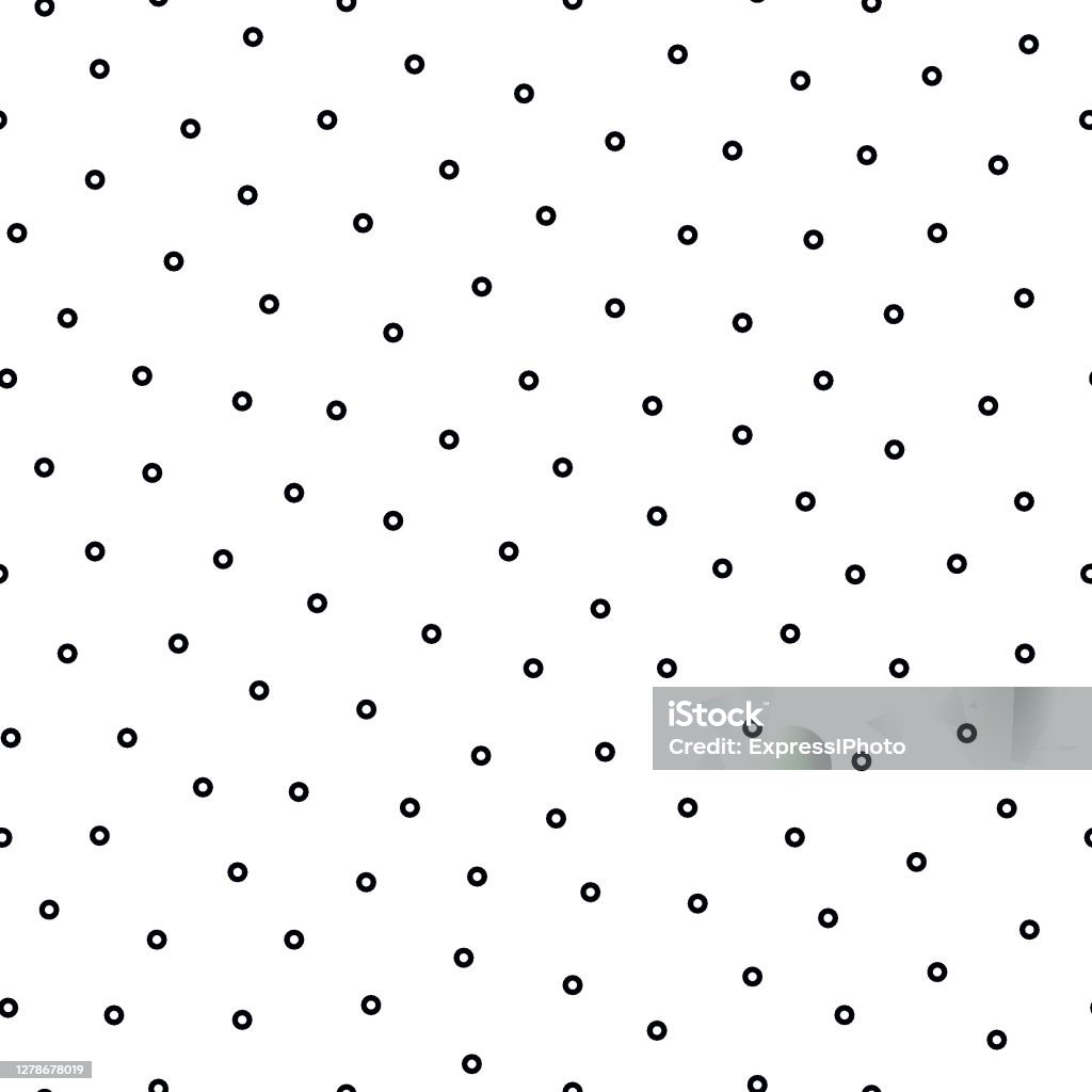 Vector Simple Seamless Polka Dot Pattern Modern Black And White Spotted  Texture Minimalistic Dotted Background Repeatable Textile Trendy Print  Stock Illustration - Download Image Now - iStock
