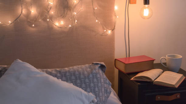 istock Make yourself comfort have a tea and read a book before go to sleep 1278680050