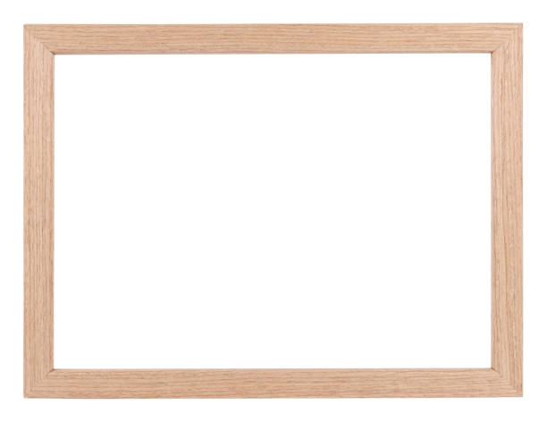 istock Wooden frame for picture blank isolated on white background 1278686550