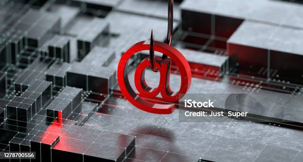 Phishing Email Network Cyber Security Stock Photo - Download Image Now - Phishing, E-Mail, Ransomware