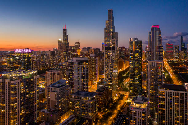istock Chicago Cityscape at Dusk 1278700780