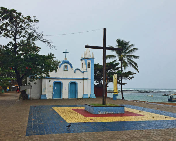 istock Small Blue and White Church in Brazil. 1278709805