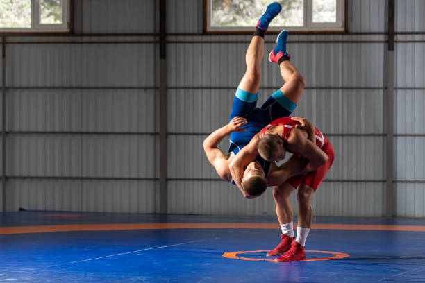 istock Two greco-roman  wrestlers 1278715278