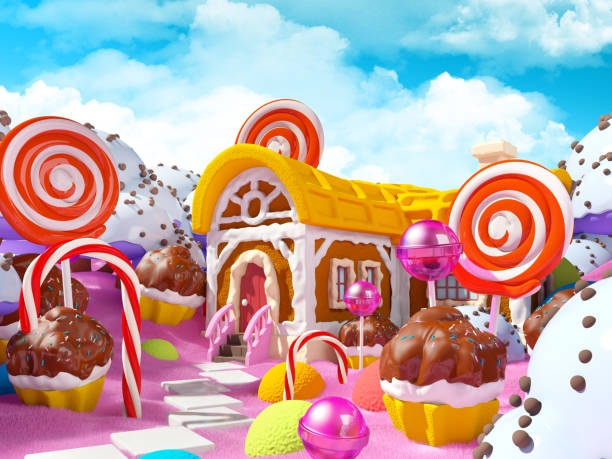 istock candy land with fantasy house 1278722456