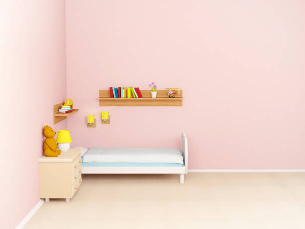 istock baby room with bed and night lamps 1278722470