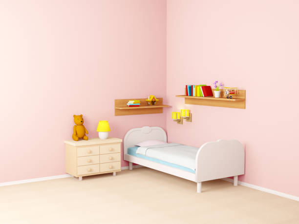 istock baby room with bed and night lamps 1278722483