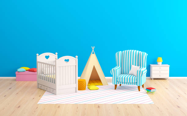 istock baby room tipi and armchair 1278722505