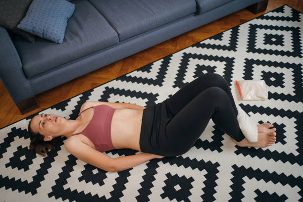 istock Woman relaxing after workout 1278726454