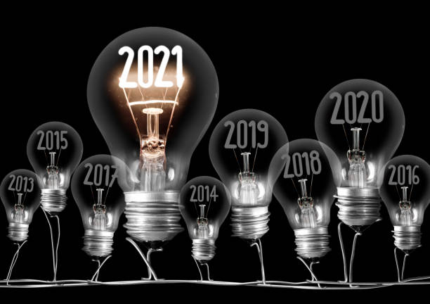 istock Light Bulbs with New Year 2021 1278728654