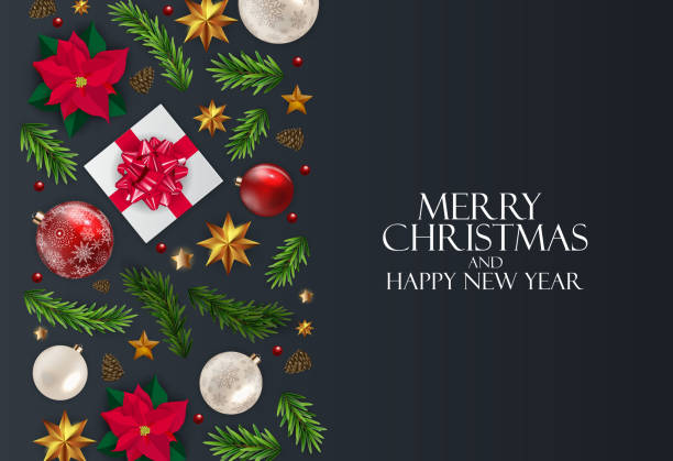 istock Holiday New Year and Merry Christmas Background. Vector Illustration 1278733671