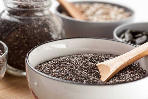 istock Chia seed with sunflower seed and pumpkin seed 1278733690