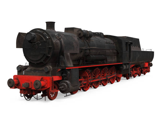 istock Old Steam Locomotive Isolated 1278736996