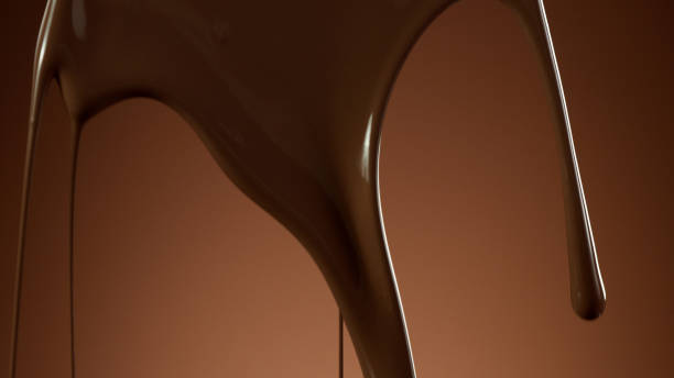 istock Abstract shape of melting chocolate 1278738700
