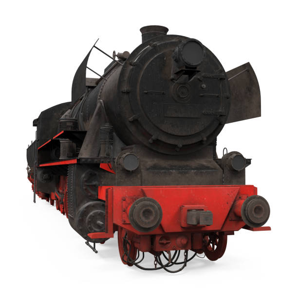 istock Old Steam Locomotive Isolated 1278738731