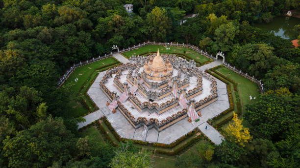 istock Aerial view WasPaKung temple Roi-et  province,Thailand 1278744310