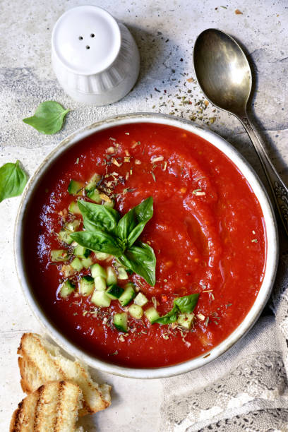 istock Gazpacho - traditional spanish cold tomato soup 1278744706