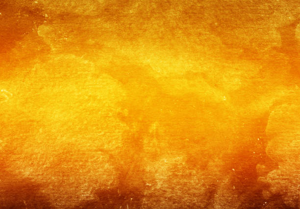 istock Halloween rough orange and yellow watercolor background 1278749455