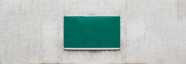 istock Schoolboard on concrete wall banner background 1278752104