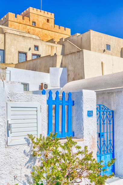 istock Classical Architecture of Ancient Thira on Santorini Island in Greece.Vertical Image 1278753532