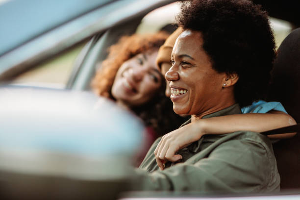 istock Family enjoys their time in a car 1278755035