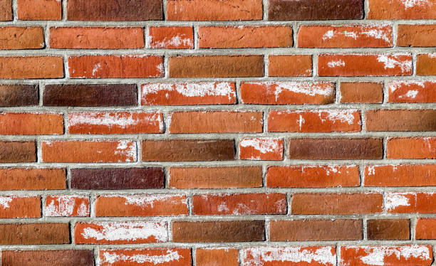 istock Old brick wall. Texture of old weathered brick wall panoramic background 1278756283