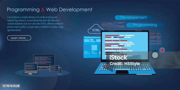Software Web Development Programming Concept Stock Illustration ...
