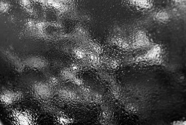 istock Black and White concept of water drops texture. 1278764363
