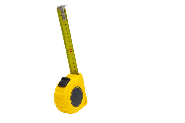 istock Tape measure isolated on white background 1278769906