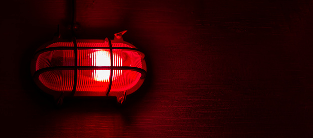 red lantern, alarm in a bunker, light in shelter